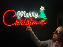 Görseli Galeri görüntüleyiciye yükleyin, Merry Christmas Neon Tabela
